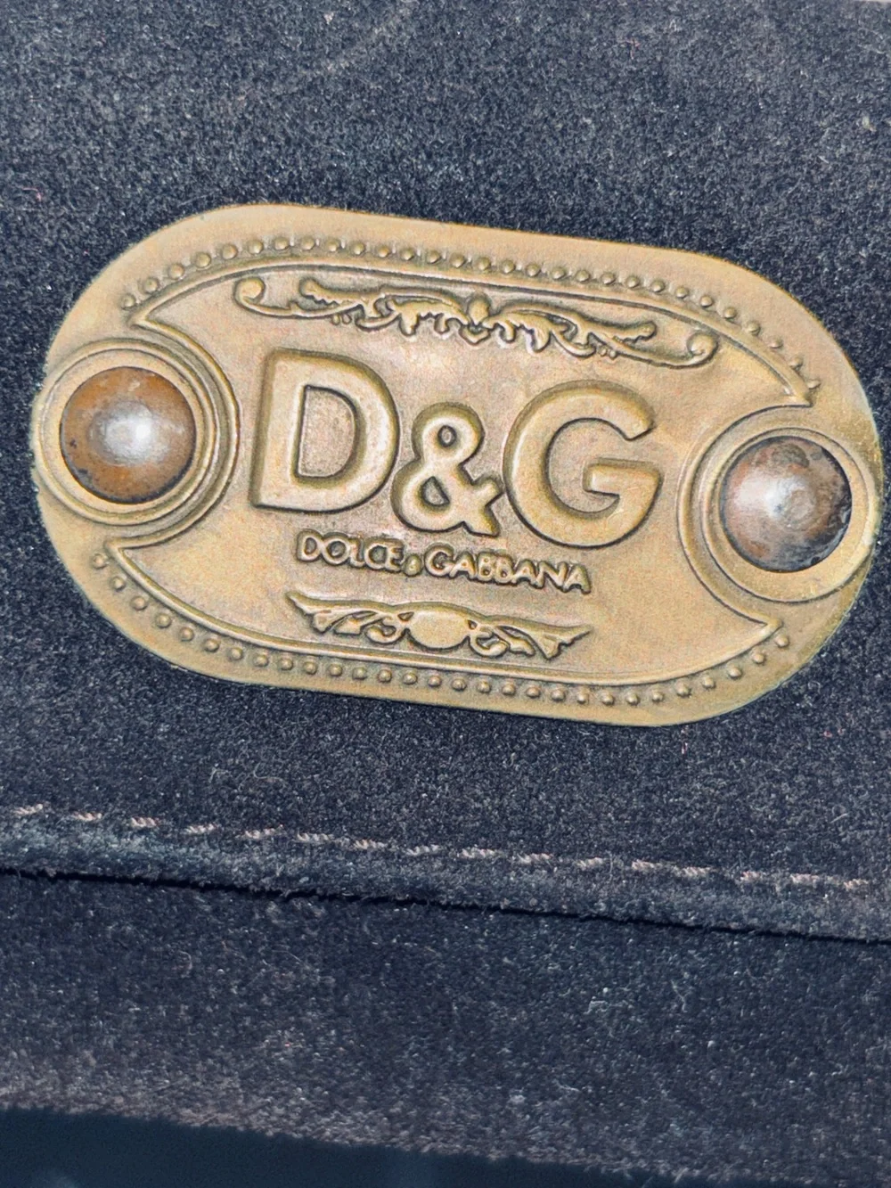 Vintage D&G Dolce & Gabbana Leather Studded 6 Key Case Tiger Print Italy